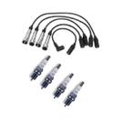 Kit jogo de vela e cabo de ignição asia gm fiat ford vw