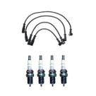 Kit jogo de vela e cabos de ignição vw fiat gm audi citroen
