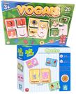 Kit Jogo Dos Opostos Educativo 4 Anos Interativo Raciocinio Logico E Jogo Das Vogais Infantil Alfabetização