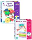 Kit Jogo Educativo Infantil Gato de Sapato E Brinquedo Encaixe 3 Anos Montessori Prancha De Seleção Nig Brinquedos