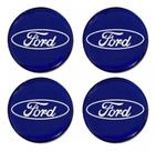 Kit Jogo Emblema Ford Resinado Calota Roda 48mm