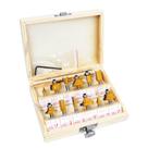 Kit Jogo Fresas Para Tupia 12 Peças Cana 6mm Cód.00605612 - Profield