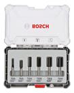 Kit Jogo Fresas Retas Bosch Standard Encaixe 6mm 6 Peças Nf