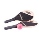 Kit Jogo Frescobol Praia 2 Raquetes 1 Bola Borracha Mormai