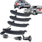 Kit Jogo Maçaneta Externa Porta + Cilindro Porta Malas + Cilindro Ignição para VW Volkswagen Gol / Parati - 4 Portas - G
