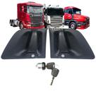 Kit Jogo Maçaneta Portas Externas + Cilindro Ignição para Scania 124 / PGR / S5 - 1998 a 2018 - Mesmo Segredo (Atemis JG Kit Jogo Maçaneta Portas Externas + Cilindro Ignição para Scania 124 / PGR / S5 - 1998 a 2018 - Mesmo Segredo (Atemis JG
