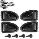 Kit Jogo Maçanetas com Parafusos Puxador Gatilho Portas Clio Scenic Megane