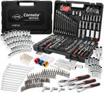 Kit Jogo Maleta De Ferramentas 178 Peças Cromo Vanádio Preto / Cromado