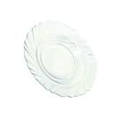Kit Jogo Pratos Fundo Sopa Transparente 12 Peças 22,5cm