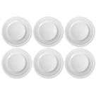 Kit Jogo Pratos Raso Opaline Menu Redondo Duralex Vidro Temperado Branco Kit Jogo Pratos Raso Opaline Menu Redondo Duralex Vidro Temperado Branco