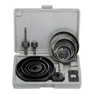 Kit Jogo Serra Copo Profissional Maleta 12 Pçs Madeira Gesso - Mtx 5824