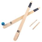 Kit Jogo Taco Betes Bel: 2 Tacos de Madeira + 2 Casinhas + 1 Bolinha Borracha