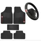 kit jogo tapete automotivo carro borracha capa de volante Fiat
