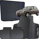 Kit Jogo Tapete Celta 2000 a 2015 4 Peças + Tapete Porta Mala Emborrachado Automotivo Personalizado
