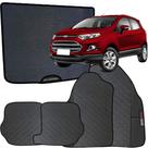 Kit Jogo Tapete Ecosport 2014 a 2020 4 Peças + Tapete Mala Emborrachado Automotivo Personalizado
