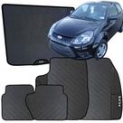 Kit Jogo Tapete Ka 2011 a 2014 4 Peças + Tapete Prota Malas Emborrachado Automotivo Personalizado