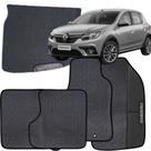 Kit Jogo Tapete Sandero 2020 a 2025 4 Peças + Tapete Porta Malas Emborrachado Carro Personalizado