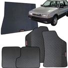 Kit Jogo Tapete Uno 1991 a 2004 4 Peças + Tapete Porta Malas Emborrachado Automotivo Personalizado
