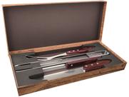 Kit Jogo Trinchante P/ Churrasco Lâminas Aço Inox Tramontina