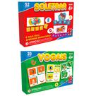 Kit Jogos Alfabetização Escolar Soletrar + Vogais