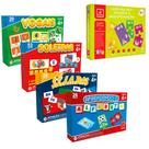 Kit Jogos Crianças Fase Alfabetização Escolar Sílabas Vogais Alfabeto Soletrar Divisão Multiplicação