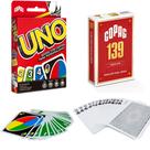 Kit Jogos de Cartas Clássicos Baralho Copag com UNO Original
