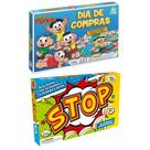 Kit Jogos De Tabuleiro Dia De Compras Turma Da Monica + Stop