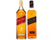 Kit Johnnie Walker Black Label 750ml + Red Label