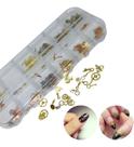 Kit Joias Engrenagem Decoração De Unhas Manicure Cor Dourado