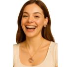 Kit Joias Femininas Coloridas Colar e Brincos com Pedras -