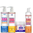 Kit Juba Sh 500ml + Cond 500mml + Masc 500ml + Mousse Criador de Cachos 180ml