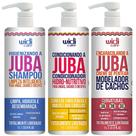 Kit Juba Shampoo Condicionador E Encaracolando A Juba Cabelo Vegano Widi Care 1L