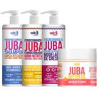 Kit Juba Shampoo Condicionador Mascara Butter Oil E Encrespando A Juba Widi Care Grande 1 Litro