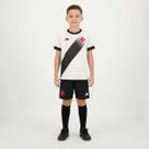 Kit Juvenil Vasco Supporter Graphik Branco e Preto