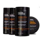 Kit K-Bell Cachos Luxuosos - Shampoo, Condicionador, Máscara e Creme de Pentear