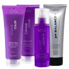 Kit K.Pro Caviar - Shampoo & Condicionador 240ml & Leave-In 200ml + Ph Acidificante 230g Kit K.Pro Caviar - Shampoo & Condicionador 240ml & Leave-In 200ml + Ph Acidificante 230g