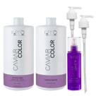 Kit K.Pro Caviar - Shampoo Cream 1L & Condicionador 1Kg + Leave-In 200ml + Válvula Pump