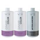 Kit K.Pro Caviar - Shampoo Cream 1L & Condicionador 1Kg + Ph Acidificante 1Kg
