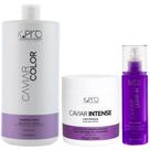 Kit K.Pro Caviar - Shampoo Cream 1L & Máscara Intensa 500g & Leave-In 200ml Kit K.Pro Caviar - Shampoo Cream 1L & Máscara Intensa 500g & Leave-In 200ml