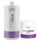 Kit K.Pro Caviar - Shampoo Cream 1L & Máscara Intensa 500g Kit K.Pro Caviar - Shampoo Cream 1L & Máscara Intensa 500g