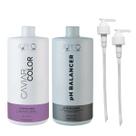 Kit K.Pro Caviar - Shampoo Cream 1L + Ph Acidificante 1Kg + Válvula Pump