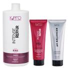 Kit K.Pro Intense Repair - Shampoo 1L & Condicionador 200g + pH Acidificante 230g Kit K.Pro Intense Repair - Shampoo 1L & Condicionador 200g + pH Acidificante 230g