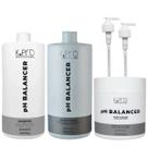 Kit K.Pro pH Balancer - Shampoo 1 Litro + Acidificante 1 Litro + Máscara 500gr + Válvulas Pump