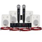 Kit Karaokê/festas/eventos 4 Caixas Som 400w Usb,bluetotth