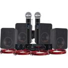 Kit Karaokê/festas/eventos 4 Caixas Som 400w Usb,bluetotth