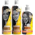 Kit Karité Soul Power Shampoo Condicionador E Creme De Pentear Nutrição Definição Capilar Vegano