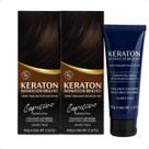 Kit Kert Keraton: 2 Tonalizantes Banho de Brilho Vegan Capuccino Castanho Claro 100g