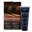 Kit Kert Keraton: 2 Tonalizantes Banho de Brilho Vegan Mocaccino Castanho Médio 100g