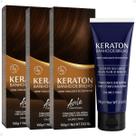 Kit Kert Keraton: 3 Tonalizantes Banho de Brilho Vegan Avelã Louro Escuro 100g Kit Kert Keraton: 3 Tonalizantes Banho de Brilho Vegan Avelã Louro Escuro 100g