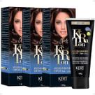 Kit Kert Keraton: 3 Tonalizantes Banho de Brilho Vegan Chocolate Marrom 100g